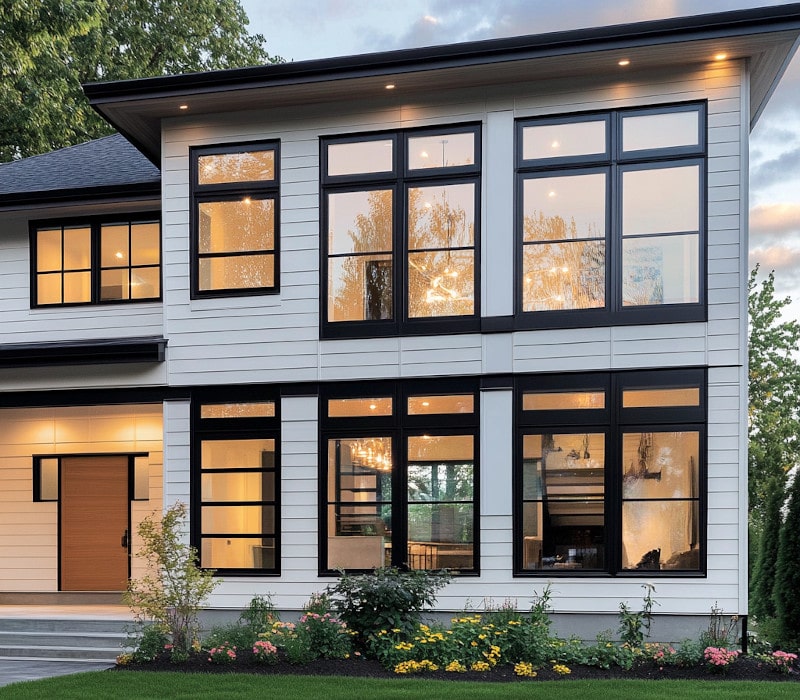 Black-Framed Windows